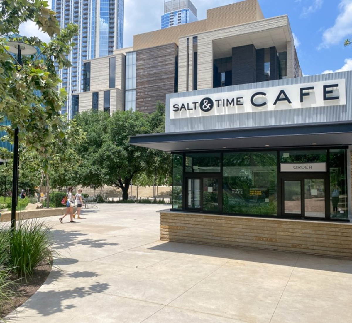 Rendering of Salt & Time Cafe in downtown Austin